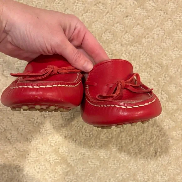 Red Leather Loafers - Picture 5 of 5